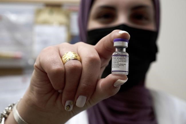 Israel says 500K have received 4th vaccine dose | iNFOnews.ca CP2125542869