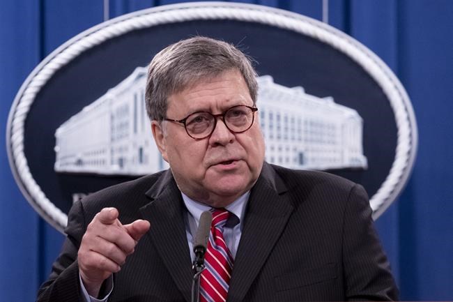 Former AG William Barr's memoir to be published March 8 | iNFOnews.ca CP174344967