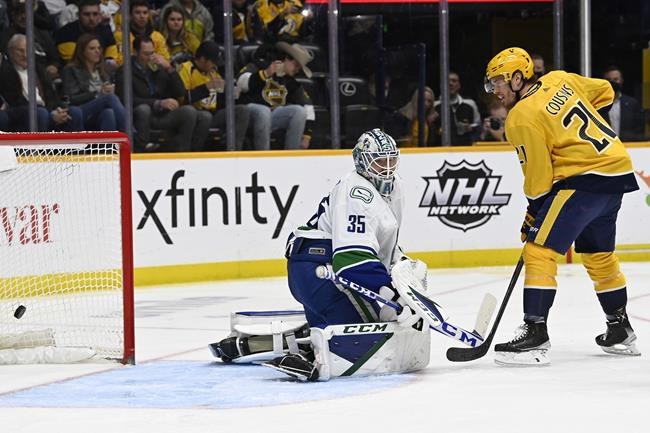 Demko makes 31 saves as Canucks beat skidding Predators 3-1 | iNFOnews.ca