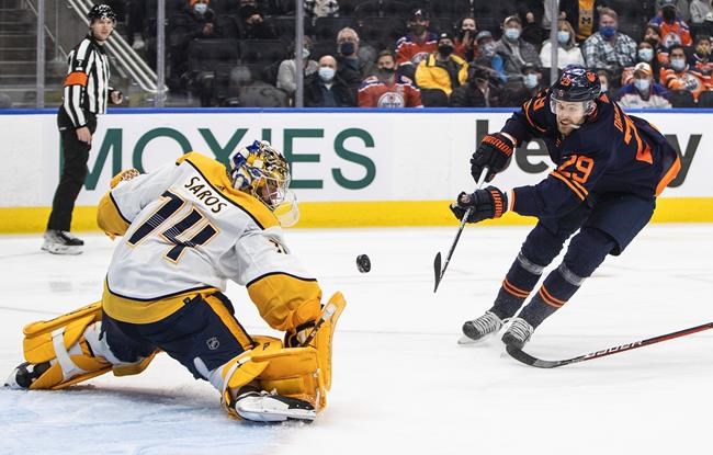 McDavid scores shootout winner as Oilers down Predators for third straight victory | iNFOnews.ca