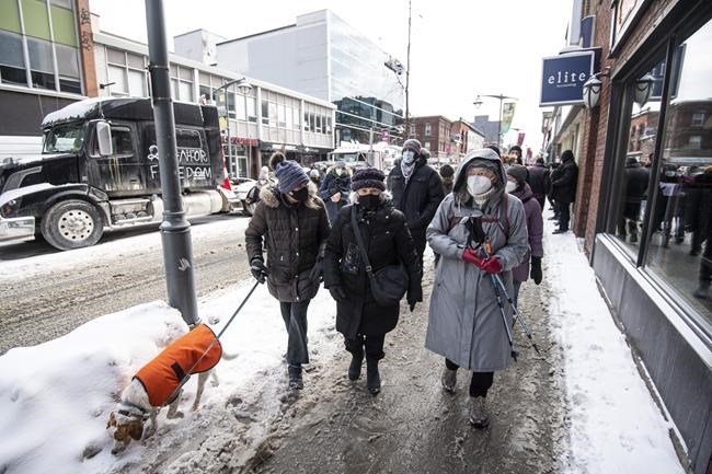 Ottawa locals hit the streets in a 'community safety walk' amid convoy demonstration | iNFOnews.ca CP2069132269