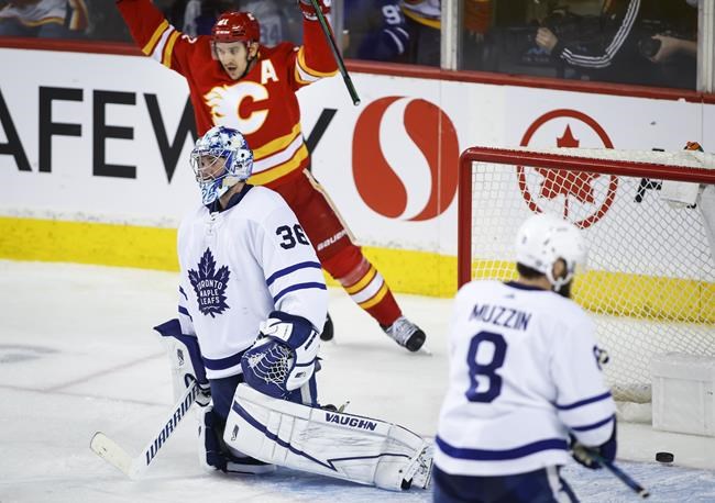 Hanifin leads Flames in 5-2 win over Maple Leafs | iNFOnews.ca