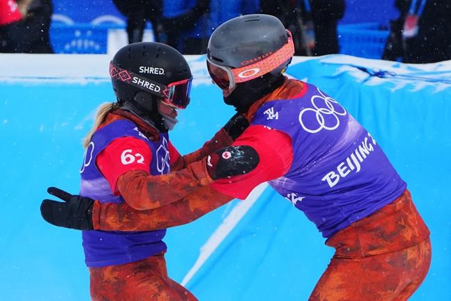 Canada's Grondin and O'Dine win bronze medal in mixed snowboard cross | iNFOnews.ca