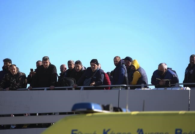 Stranded truck drivers pulled from burning Greek ferry | iNFOnews.ca