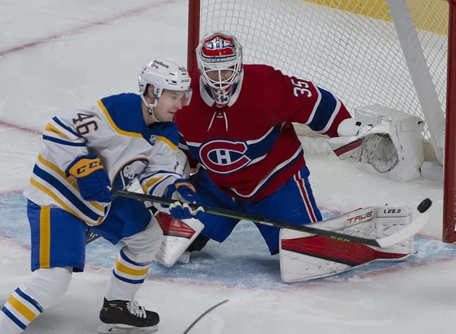 Suzuki scores two, Montrembeault grabs first shutout; Canadiens crush Sabres | iNFOnews.ca