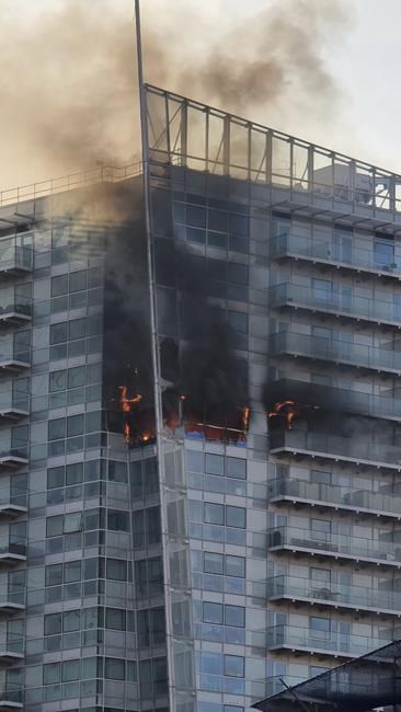 Dozens of firefighters tackle blaze in east London | iNFOnews.ca Dozens of firefighters tackle blaze in east London | iNFOnews.ca