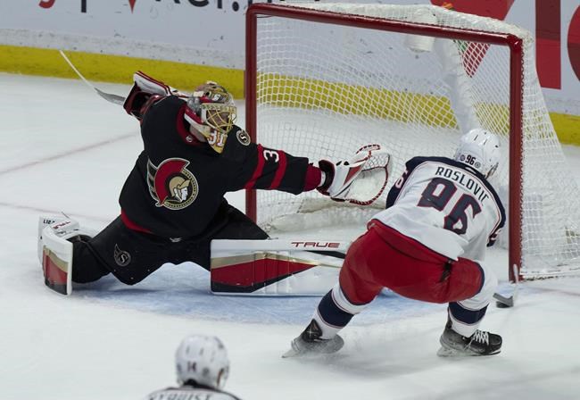 Roslovic scores pair of goals, Blue Jackets beat Senators 4-1 | iNFOnews.ca