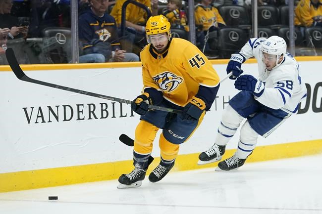 Forsberg's goal, assist lead Predators over Maple Leafs 6-3 | iNFOnews.ca