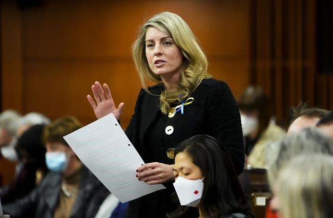 Foreign minister Mélanie Joly presses China to help end Russian invasion of Ukraine | iNFOnews.ca Foreign minister Mélanie Joly presses China to help end Russian invasion of Ukraine | iNFOnews.ca