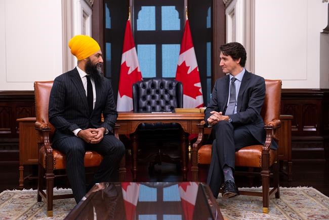 Singh styles NDP-Liberal deal the 'Anhad Accord' after his daughter | iNFOnews.ca