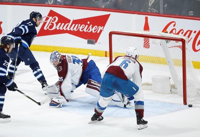 Jets beat Avalanche 4-1, sending them to fourth straight loss | iNFOnews.ca