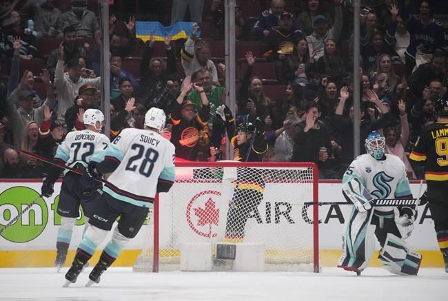 Quinn Hughes sets scoring record as Vancouver Canucks dump Seattle Kraken 5-2 | iNFOnews.ca