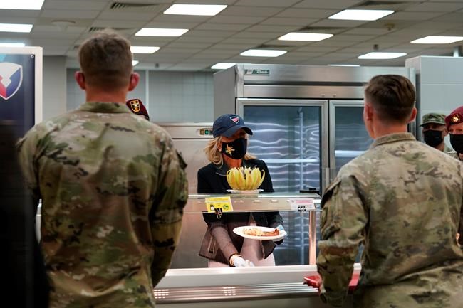 Jill Biden brings thanks, ketchup to US troops in Romania | iNFOnews.ca