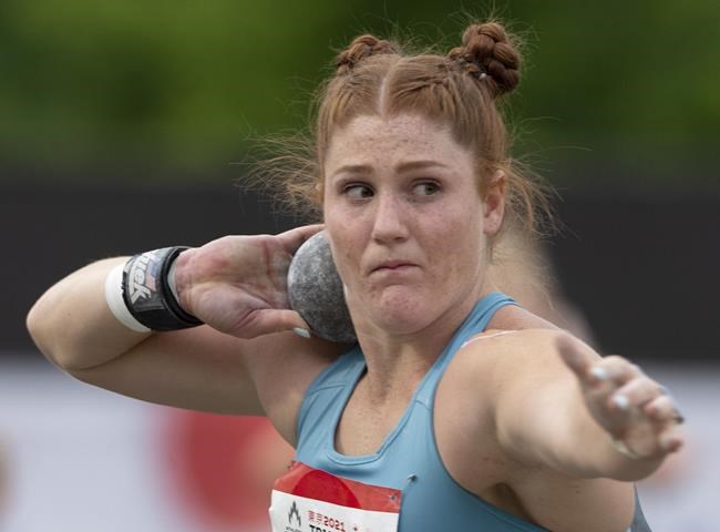 Mitton's Canadian-record throw in shot put is second best in the world this season | iNFOnews.ca
