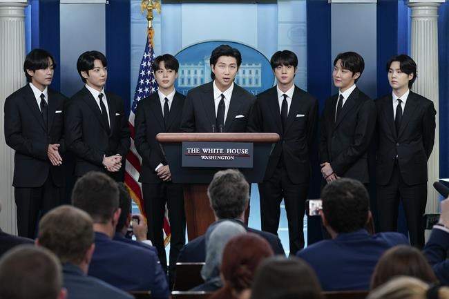 BTS visits White House to discuss combating hate crime surge | iNFOnews.ca CP990699540