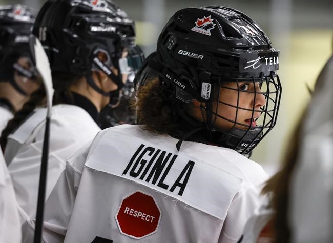 Jarome Iginla's daughter Jade arrives on international hockey stage | iNFOnews.ca CP91055199