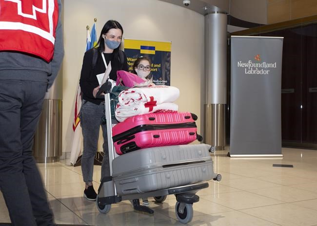 177 Ukrainian refugees land in Newfoundland on second provincially-chartered flight | iNFOnews.ca