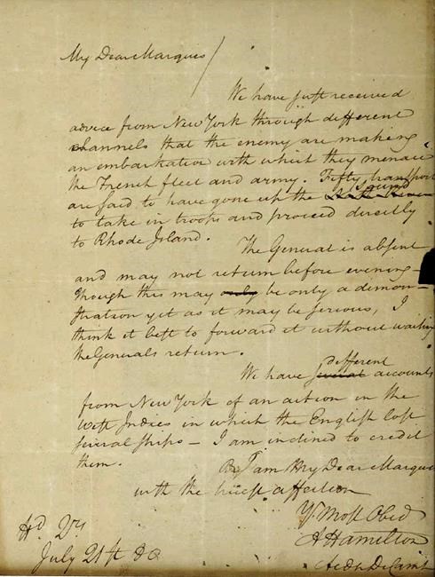 Long-missing Alexander Hamilton letter put on public display | iNFOnews.ca