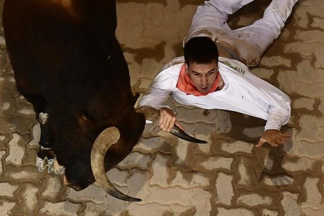 Spain's running of the bulls: 1 person gored in Pamplona | iNFOnews.ca