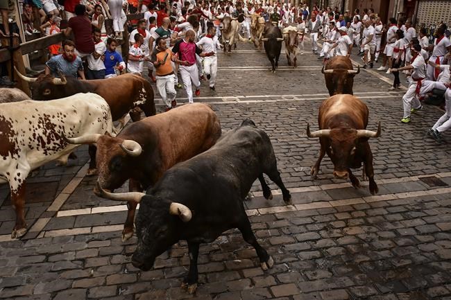 Spain´s running of the bulls ends with swift race, 6 hurt | iNFOnews.ca Spain´s running of the bulls ends with swift race, 6 hurt | iNFOnews.ca