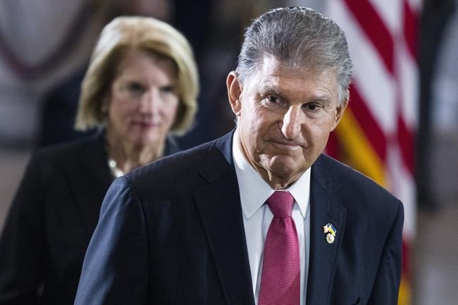 Dem says Manchin blocking energy, tax provisions in big bill | iNFOnews.ca