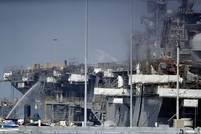Navy disciplines officers in massive ship fire | iNFOnews.ca