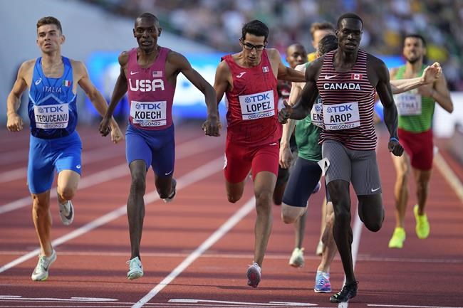 Canada's Arop runs fastest time of rough-and-tumble 800 heats at worlds | iNFOnews.ca Canada's Arop runs fastest time of rough-and-tumble 800 heats at worlds | iNFOnews.ca