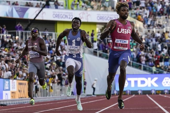 Canada's Brown seventh in world 200 metres; Arop, Ahmed advance to finals | iNFOnews.ca