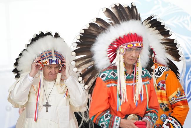 Prayers and tears: Scenes from the Pope's apology for residential schools | iNFOnews.ca Prayers and tears: Scenes from the Pope's apology for residential schools | iNFOnews.ca