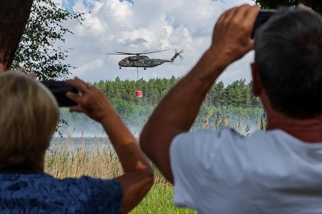 Hundreds of firefighters battle blazes in Germany, Czechia | iNFOnews.ca CP1809138599