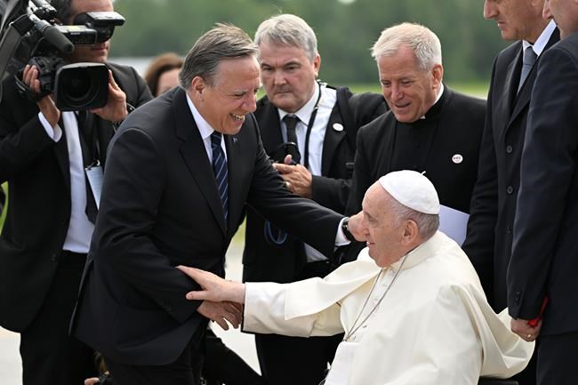 The Latest on the Pope's visit to Canada | iNFOnews.ca