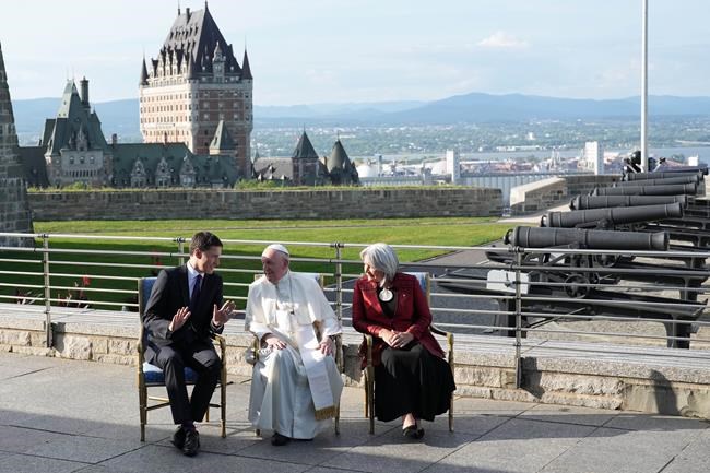 Pope Francis expresses 'shame and sorrow' for residential schools in Quebec speech | iNFOnews.ca Pope Francis expresses 'shame and sorrow' for residential schools in Quebec speech | iNFOnews.ca