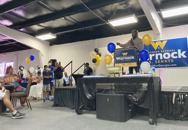 Sen. Warnock cites 'bipartisanship,' avoids Biden in Georgia | iNFOnews.ca