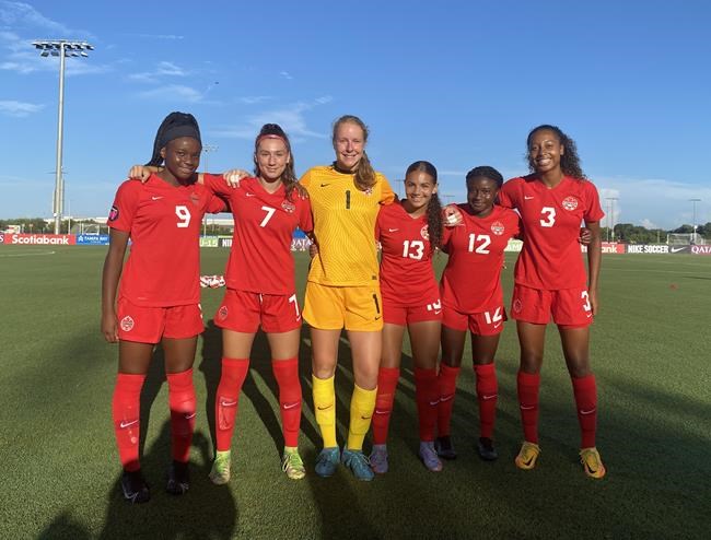 Twin sisters combine on goal as Canada downs Puerto Rico at CONCACAF U-15 tourney | iNFOnews.ca CP1111309945