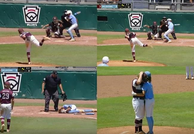 Beaned Little League batter rises to console upset pitcher | iNFOnews.ca