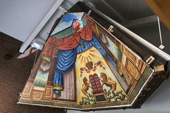 Long-hidden synagogue mural gets rehabbed, relocated | iNFOnews.ca