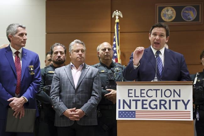 DeSantis' election police unit announces voter fraud cases | iNFOnews.ca