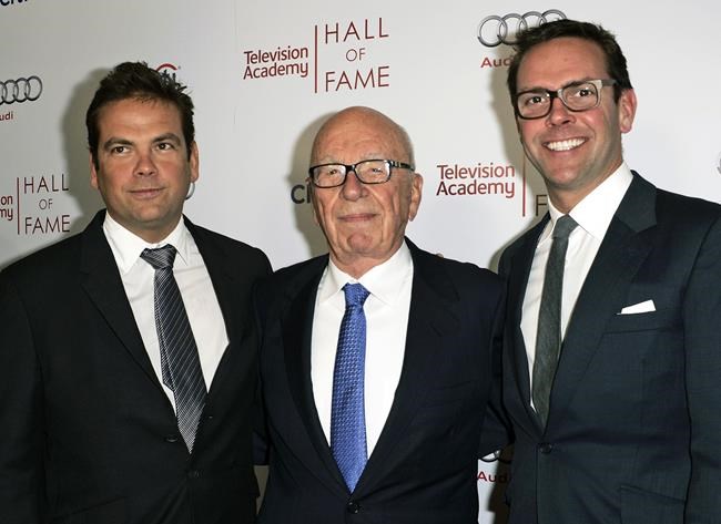 Rupert Murdoch's son sues Australian website for defamation | iNFOnews.ca CP610206720