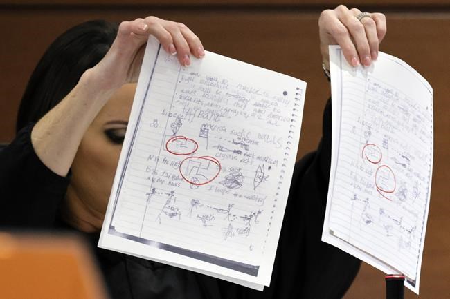 Judge: Jury can see swastikas school shooter drew in class | iNFOnews.ca CP971550220