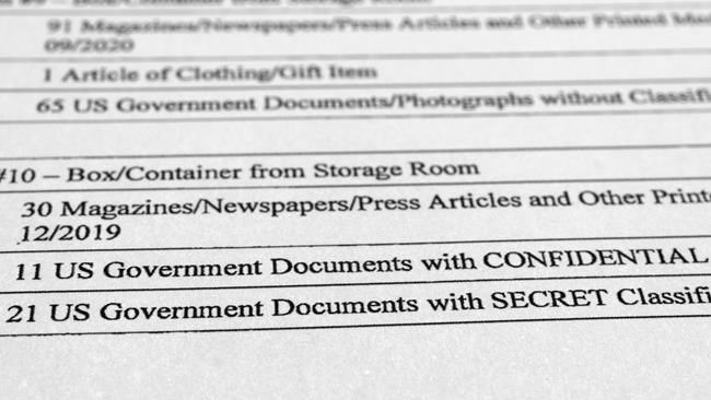 Trump search inventory reveals new details from FBI seizure | iNFOnews.ca