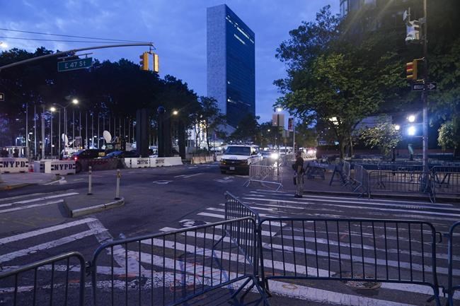 GLIMPSES: Barricades gatekeep the UN General Assembly | iNFOnews.ca CP1837223659