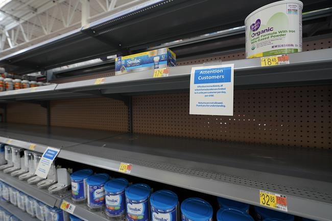 FDA concedes delays in response to baby formula shortage | iNFOnews.ca