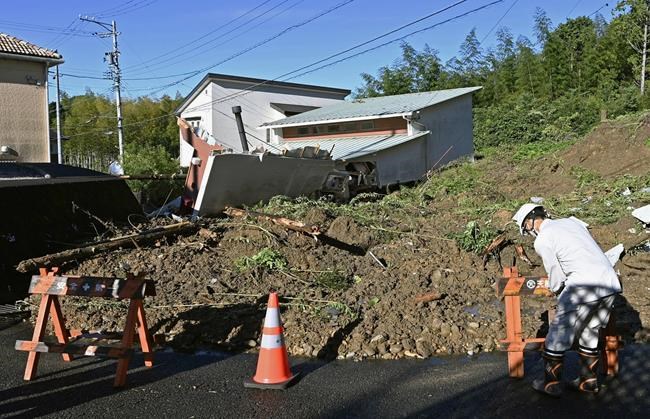 Storm pounds Japan with rain, leaving landslides in its wake | iNFOnews.ca
