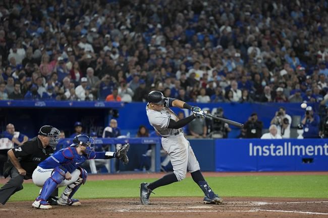 Judge ties Maris' AL single-season home run record in Yankees' 8-3 win over Blue Jays | iNFOnews.ca Judge ties Maris' AL single-season home run record in Yankees' 8-3 win over Blue Jays | iNFOnews.ca