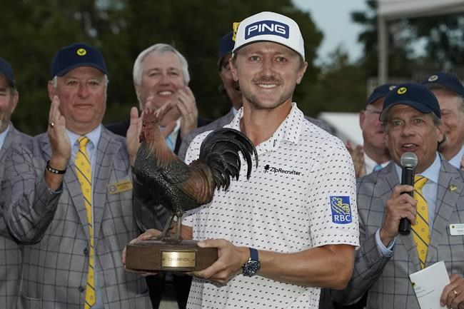Canada's Hughes jumps 31 spots to No. 51 on world golf ranking list after title | iNFOnews.ca