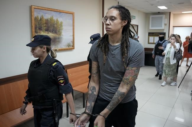 Russian court sets Brittney Griner appeal date for Oct. 25 | iNFOnews.ca Russian court sets Brittney Griner appeal date for Oct. 25 | iNFOnews.ca