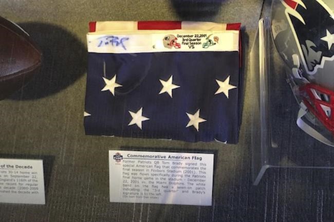 Fan sues Patriots, says they ruined his Brady-signed flag | iNFOnews.ca