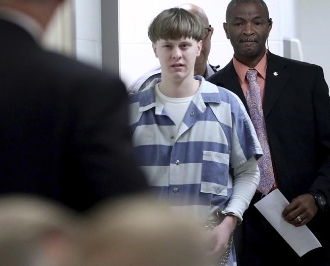 Supreme Court rejects appeal from Dylann Roof, who killed 9 | iNFOnews.ca CP355635356
