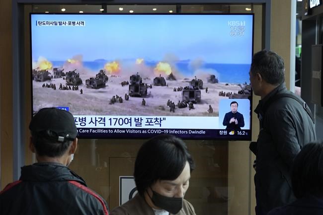 N. Korea fires missile, artillery shells, inflaming tensions | iNFOnews.ca