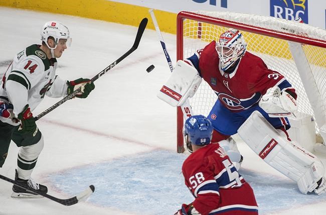 Duhaime lifts Wild to 3-1 road win over Canadiens | iNFOnews.ca